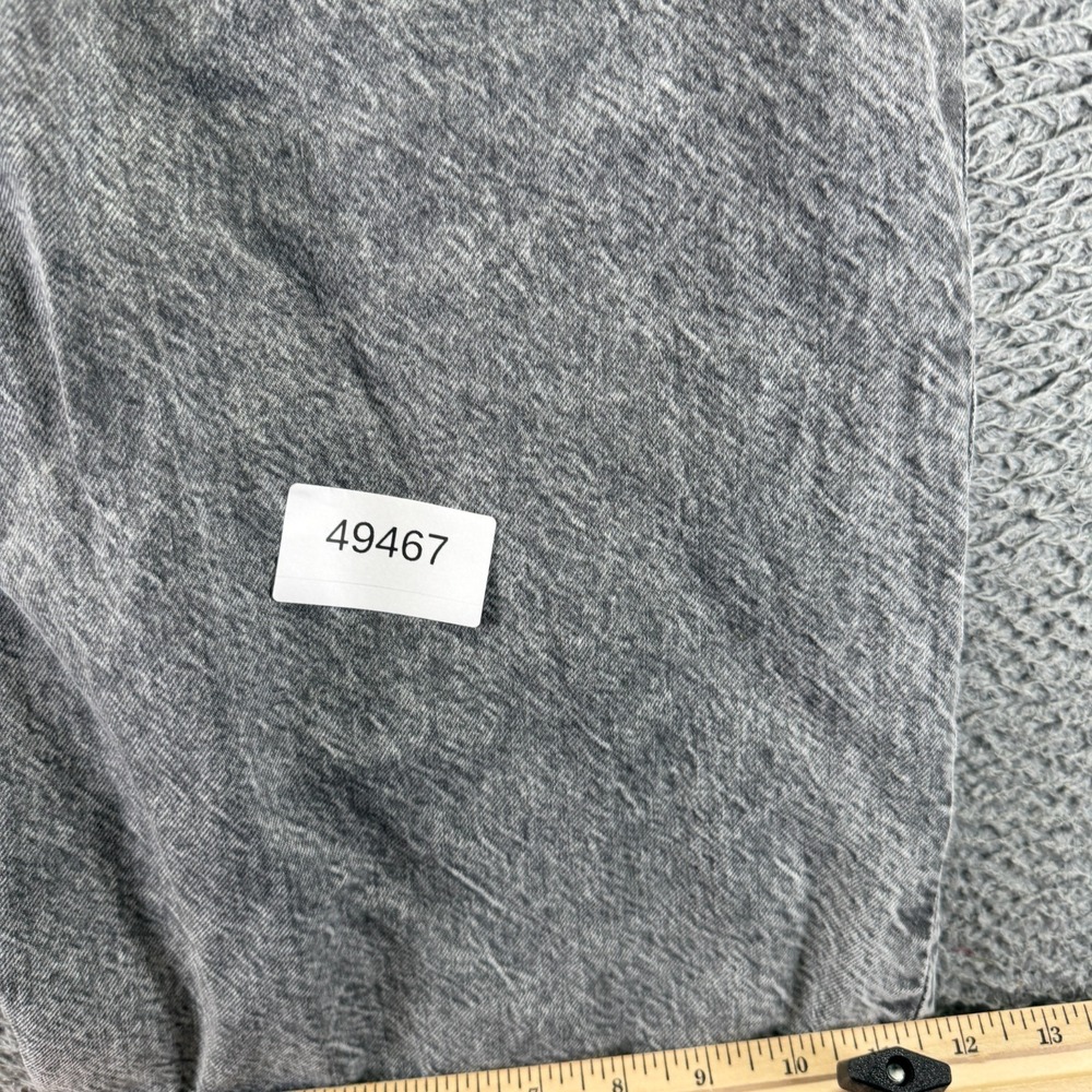 H&M Divided Jeans Women 0 Gray Cotton Denim Wide-Leg Travel Workwear Dark Wash - Picture 12 of 12